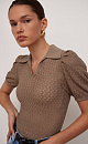 Openwork T-shirt - BRUSNIKA. Women clothes