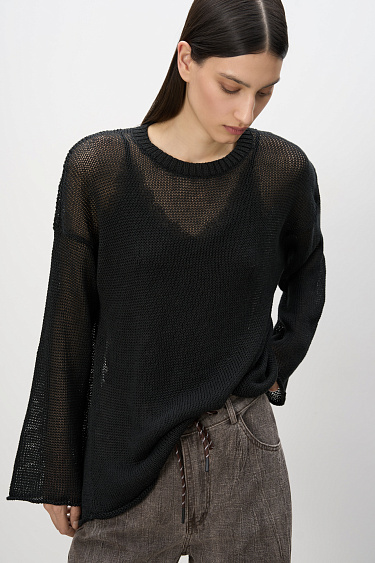 Semi-sheer jumper - BRUSNIKA Women Clothes