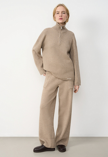 Trousers with a wide belt - BRUSNIKA Women Clothes