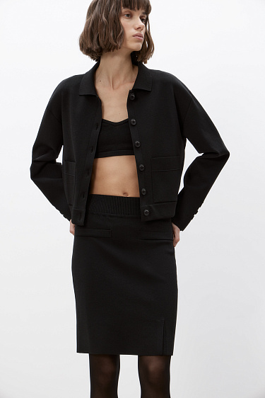 Mini skirt made of viscose - BRUSNIKA Women Clothes