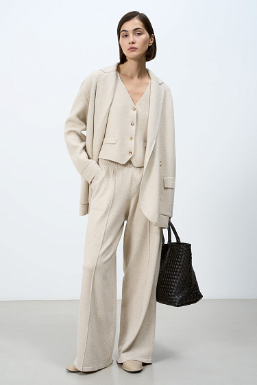 Wide cashmere trousers - BRUSNIKA Women Clothes
