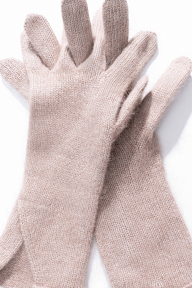 Raccoon down gloves - BRUSNIKA Women Clothes