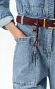 Denim overall with long sleeves - BRUSNIKA. Women clothes