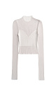 Top with a combined knit - BRUSNIKA. Women clothes