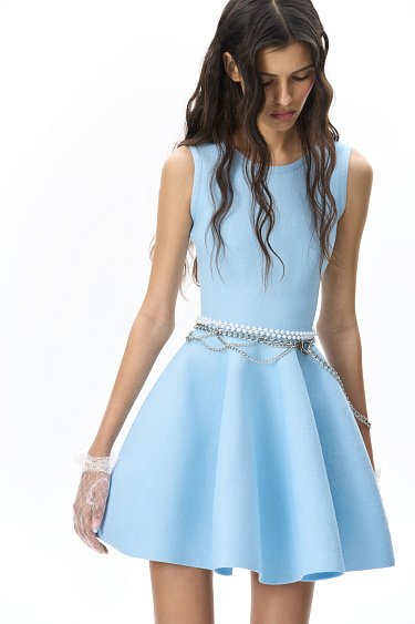 Mini knit dress with lurex - BRUSNIKA Women Clothes