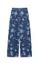 Straight jeans with floral print - BRUSNIKA. Women clothes