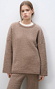 Cable-knit jumper made from 100% extrafine merino wool - BRUSNIKA. Women clothes