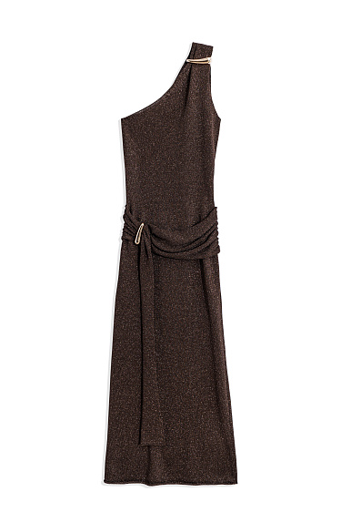 One-shoulder maxi dress - BRUSNIKA Women Clothes