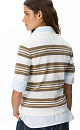 Striped viscose polo - BRUSNIKA. Women clothes