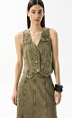 100% cotton denim vest - BRUSNIKA. Women clothes