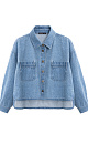 Cropped denim shirt - BRUSNIKA. Women clothes
