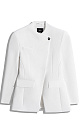 Viscose jacket with large shoulders - BRUSNIKA. Women clothes