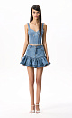 Mini denim skirt with heart-shaped pockets - BRUSNIKA. Women clothes