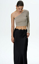 One-sleeve knit top - BRUSNIKA. Women clothes