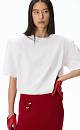 T-shirt with shoulder pads - BRUSNIKA. Women clothes