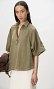 Denim Polo Shirt - BRUSNIKA. Women clothes