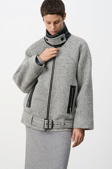 Oversized wool jacket - BRUSNIKA Women Clothes