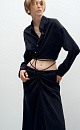 100% cupra cropped shirt - BRUSNIKA. Women clothes