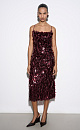 Midi dress with sequins - BRUSNIKA. Women clothes