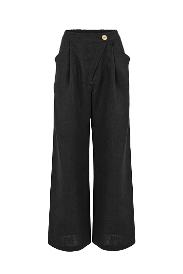 Trousers with asymmetric waist - BRUSNIKA Women Clothes