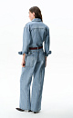Denim overall with long sleeves - BRUSNIKA. Women clothes