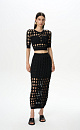 Large openwork weave pencil skirt - BRUSNIKA. Women clothes