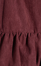 Suede top with peplum - BRUSNIKA. Women clothes