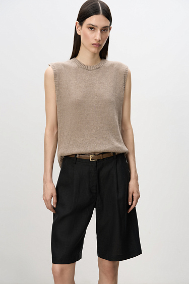 100% linen shorts - BRUSNIKA Women Clothes
