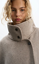 Coat with wide sleeves - BRUSNIKA. Women clothes