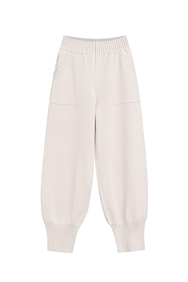 Cotton trousers with elastic band - BRUSNIKA Women Clothes