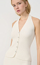 Knitted halter-neck vest - BRUSNIKA. Women clothes