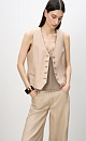 Vest with imitation pockets - BRUSNIKA. Women clothes
