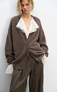 Long fox down cardigan - BRUSNIKA. Women clothes