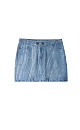 Denim skirt of mini length - BRUSNIKA. Women clothes