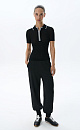 Knitted trousers in a sporty style - BRUSNIKA. Women clothes