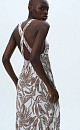 Twisted waist sundress - BRUSNIKA. Women clothes