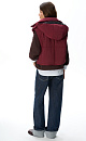 vest with a stand‑up collar and a hood - BRUSNIKA. Women clothes