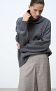 Voluminous alpaca wool jumper - BRUSNIKA. Women clothes