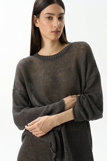 Semi-sheer jumper - BRUSNIKA Women Clothes