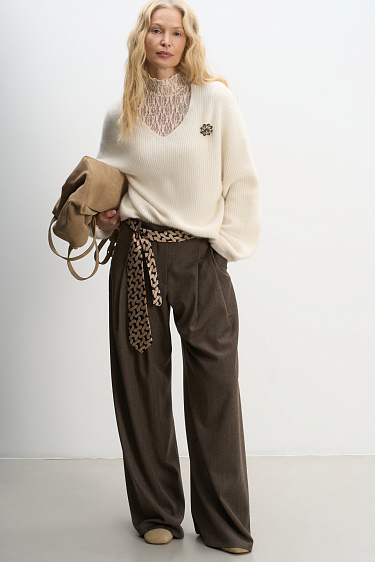 Fox down jumper - BRUSNIKA Women Clothes