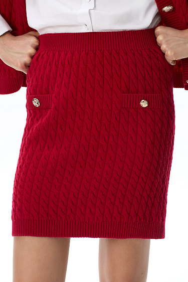 Mini skirt made of extrafine merino wool - BRUSNIKA Women Clothes