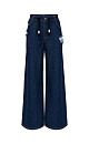 Wide leg hemp and cotton blend jeans - BRUSNIKA. Women clothes