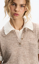 Knitted wool T-shirt - BRUSNIKA. Women clothes