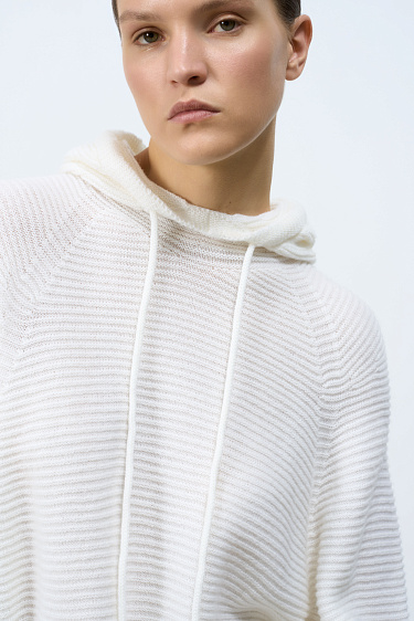 Hooded wool jumper - BRUSNIKA Women Clothes