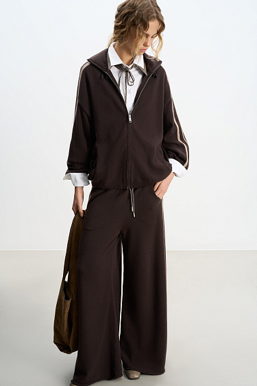 Trousers with stripes - BRUSNIKA Women Clothes