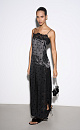 Polka-dotted satin slip dress - BRUSNIKA. Women clothes