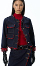 Denim jacket with fringe - BRUSNIKA. Women clothes