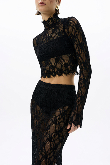 Short Lace Top - BRUSNIKA Women Clothes