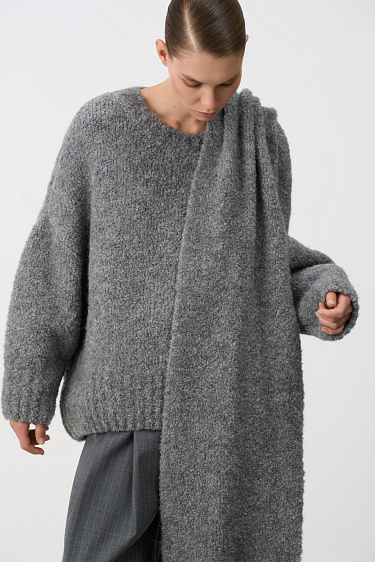 Jumper with scarf - BRUSNIKA Women Clothes