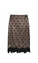 Satin Polka Dot skirt - BRUSNIKA. Women clothes